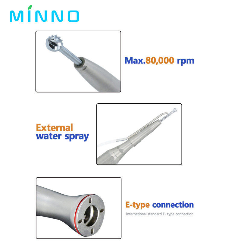 الجهاز اليدوي الجراحي من زاوية عكسية 0.3Mpa-0.4Mpa الجهاز اليدوي من النوع E