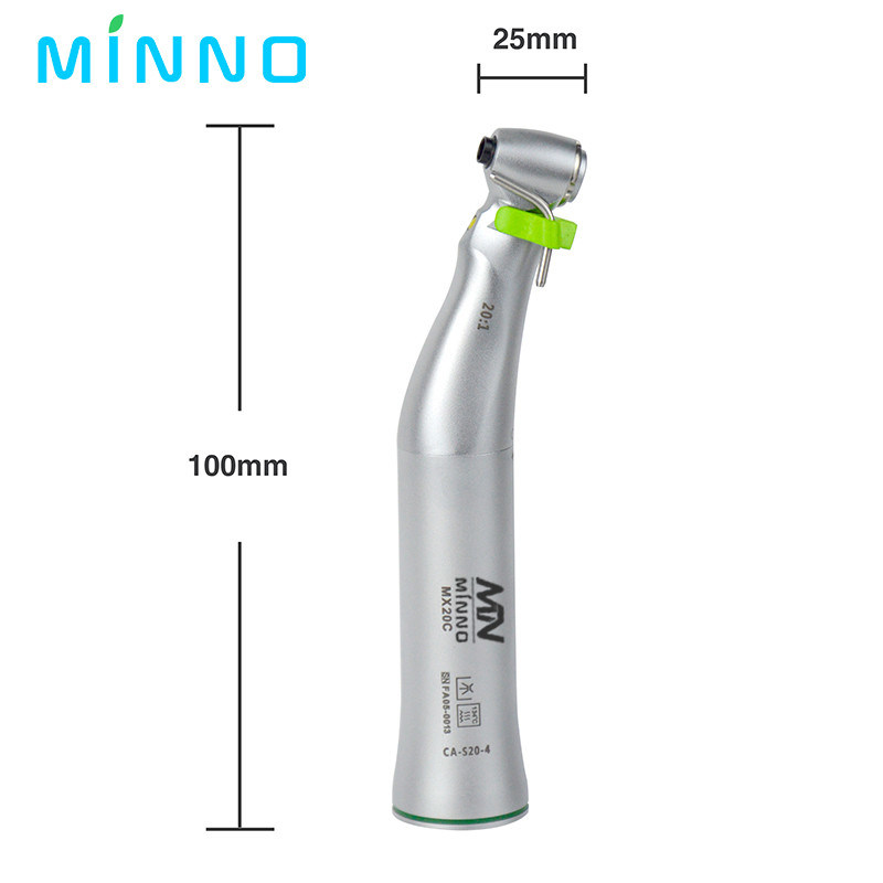 رأس الزاوية المقابلة للأسنان 20:1 الزاوية المقابلة منخفضة السرعة قطعة يد خفض زرع الجراحة