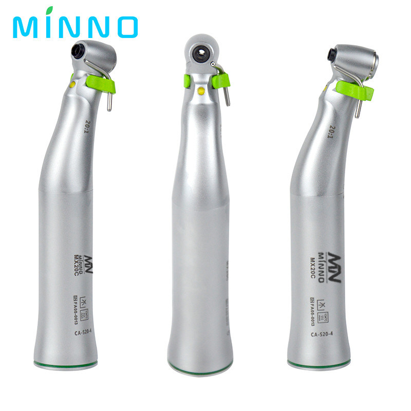 رأس الزاوية المقابلة للأسنان 20:1 الزاوية المقابلة منخفضة السرعة قطعة يد خفض زرع الجراحة