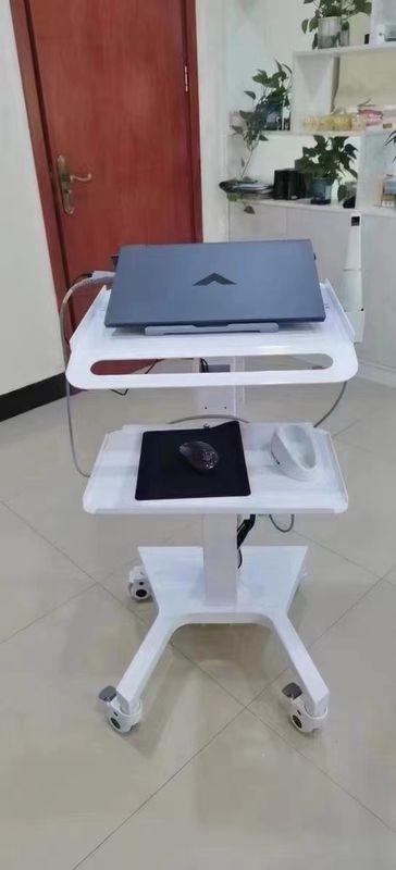 عربة طبيّة موقف معمل أسنان معدات مختبر صامتة عجلة فمويّة ثلاثيّة الأبعاد حامل جهاز استضافة عربة متنقلة مع فتحة مكابح