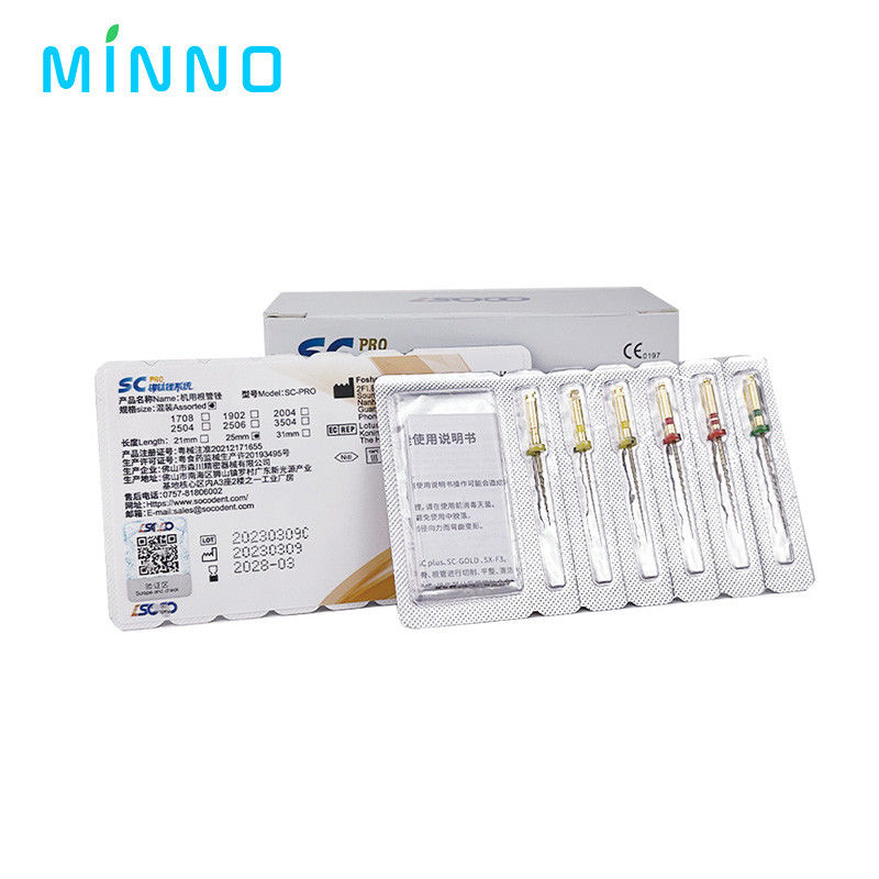 الأسنان SX-F3 الملفات الزرقاء نيتينول المحرك الدوار العالمي Endodontic مكافحة التعب الإبرة المستمرة طب الأسنان