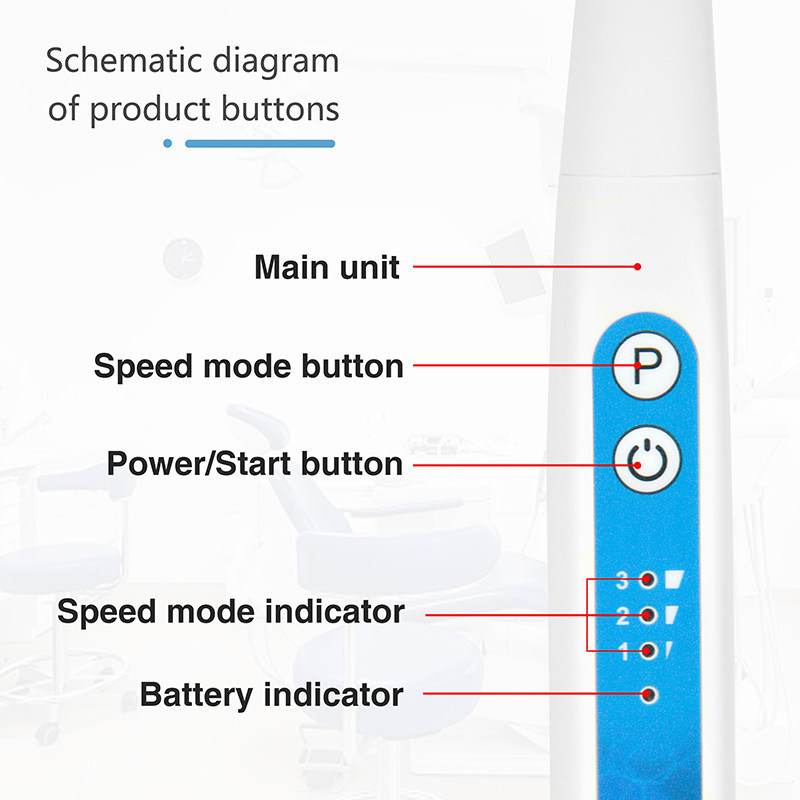 أسنان الموجات فوق الصوتية Endo Activator السلكي الرشاش الصوتي لعلاج قناة الجذر مع 5Pcs Endo ملفات الرشاش الأسنان